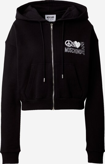 Moschino Jeans Sweatjacke in schwarz / weiß, Produktansicht