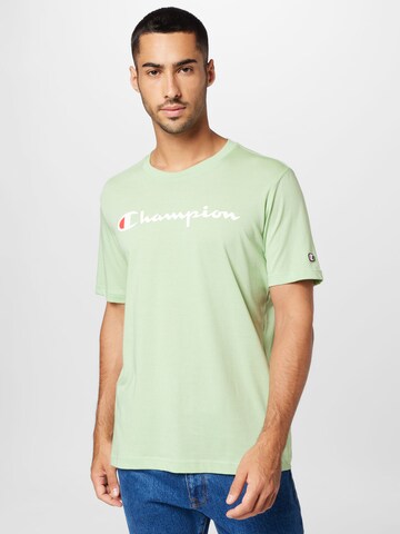 Champion Authentic Athletic Apparel T-Shirt 'Legacy American Classics' in Grün: Vorderseite
