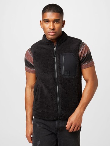 Volcom Vest 'MUZZER FUZZAR' in Black: front