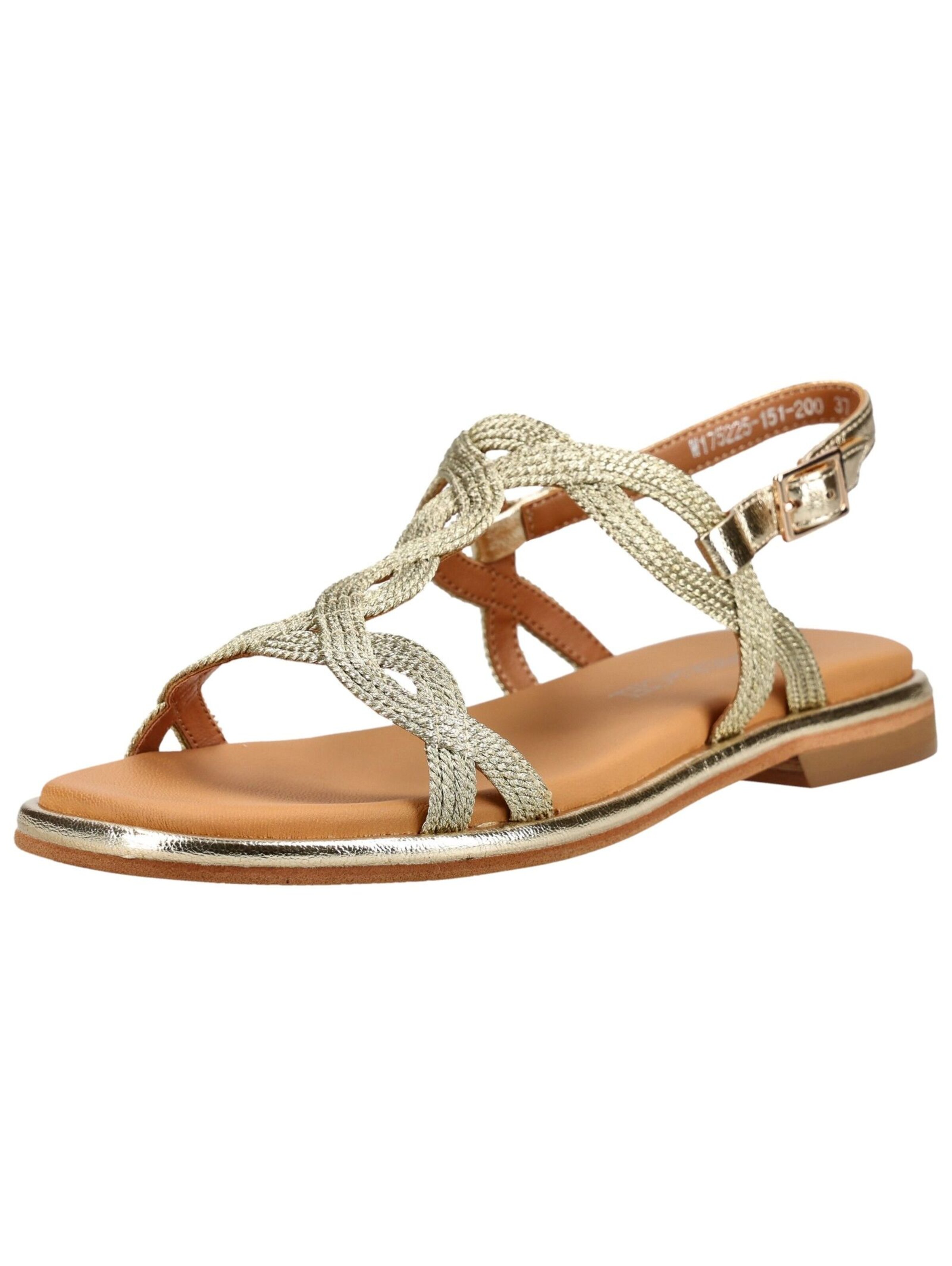 Regarde le Ciel Strap sandal in Gold: front