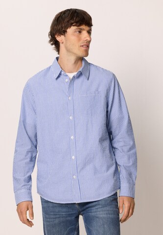 Street One MEN Regular Fit Businesshemd in Blau: Vorderseite