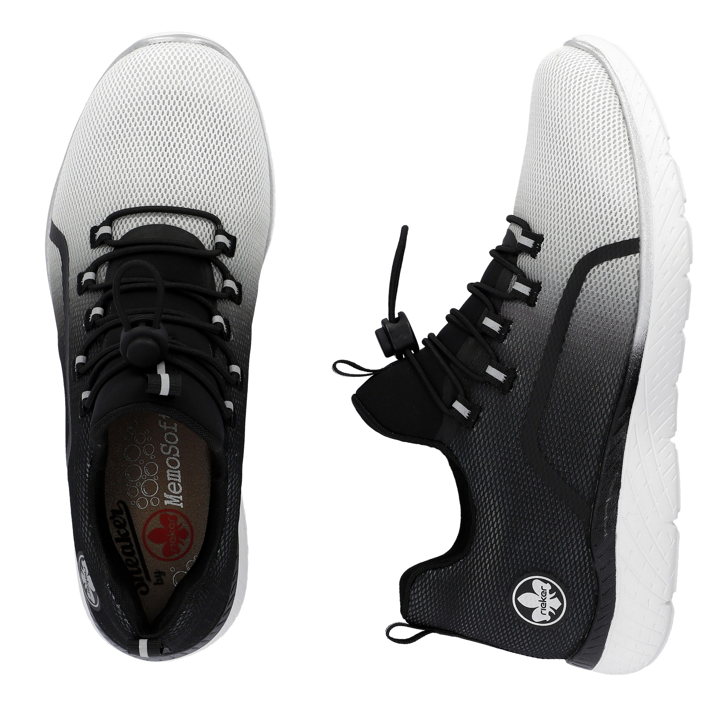 Rieker Slip On in Schwarz