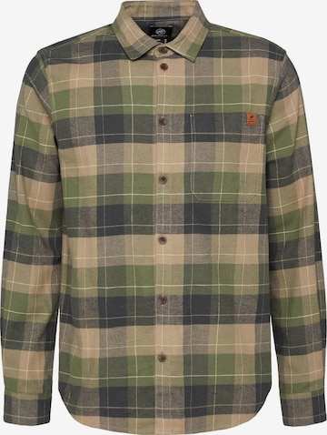 MAMMUT Athletic Button Up Shirt in Grey: front