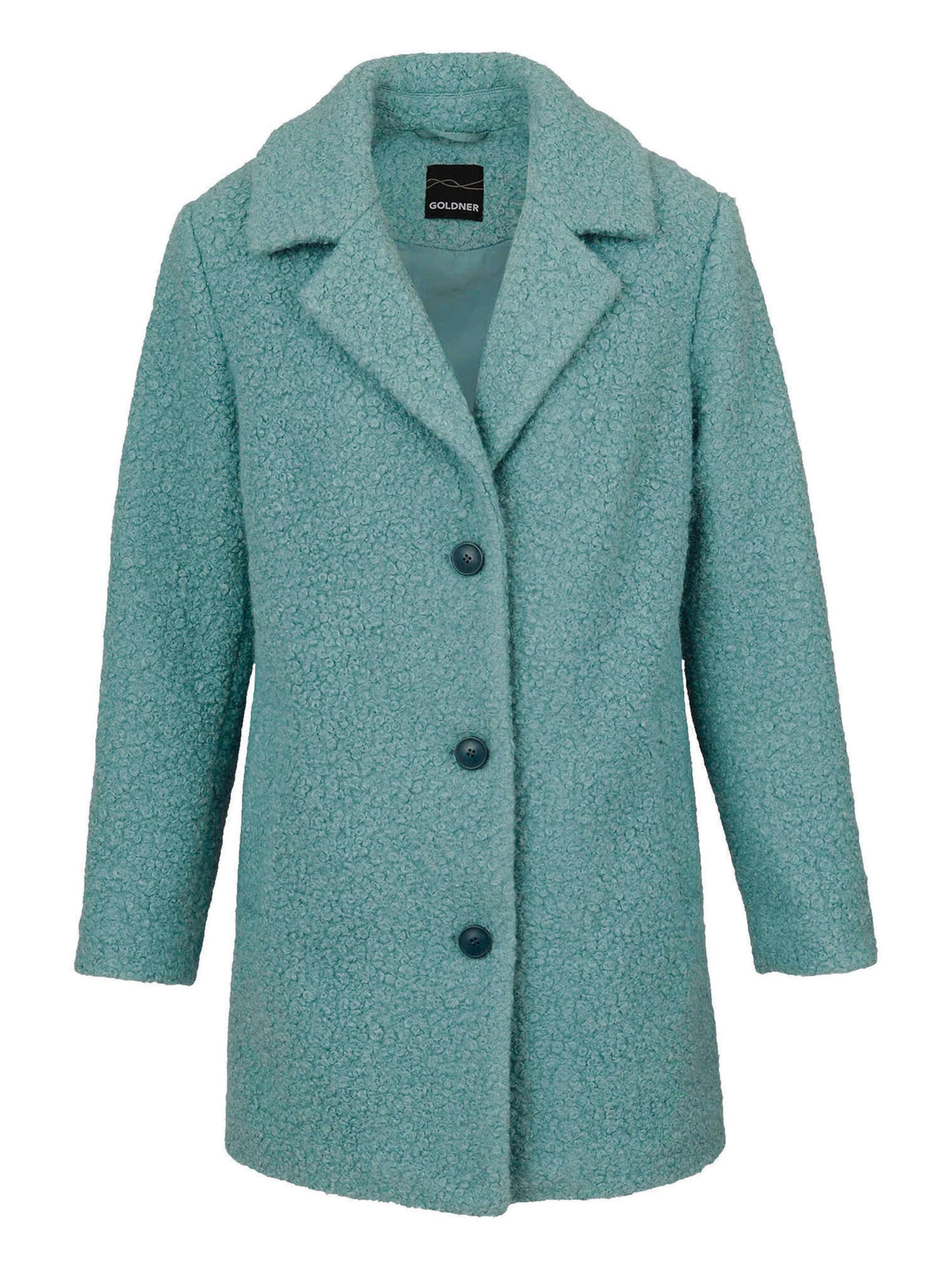 Goldner Between-seasons coat in Green: front
