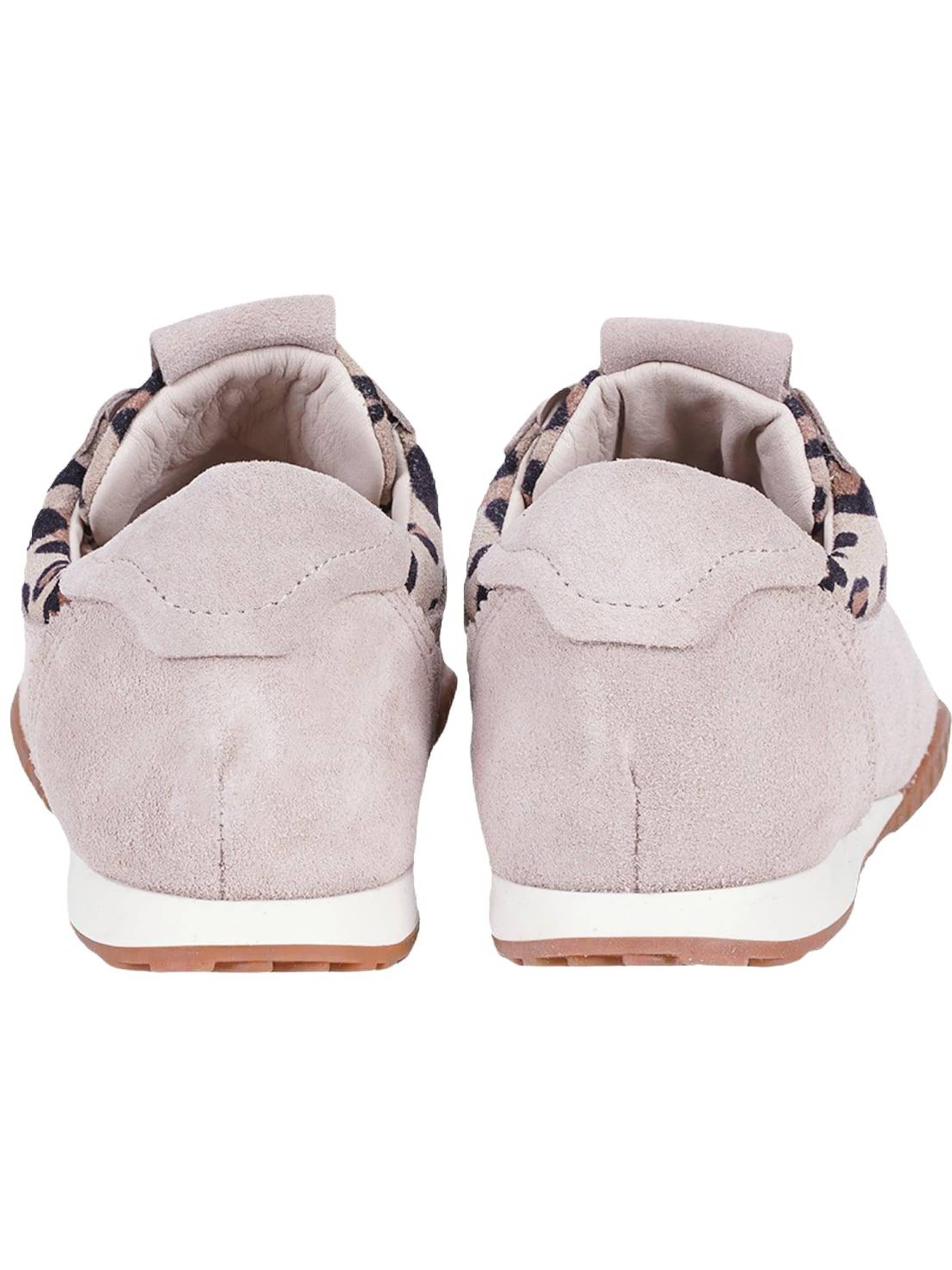 Desa - Zapatillas deportivas bajas 'DESA Damen-Sneaker aus Wildleder mit Leopardenmuster' en beige
