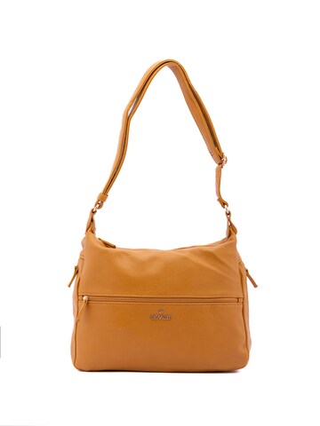 Borsa a spalla 'Borsa a Spalla Donna B Cavalli Ecopelle con Zip - 35x26x11 cm' di B. Cavalli in giallo: frontale