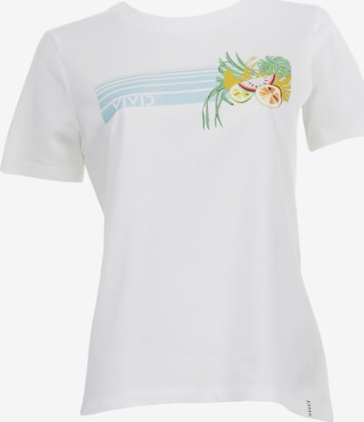 Marškinėliai iš VIVID, spalva – šviesiai mėlyna / oranžinė / balta, Prekių apžvalga