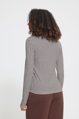 ICHI - Camisa 'CELLA ' em castanho