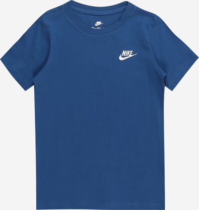 Nike Sportswear T-Shirt en bleu foncé / blanc, Vue avec produit