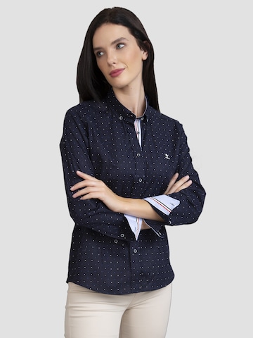 Sir Raymond Tailor Blouse 'Derry' in Blauw