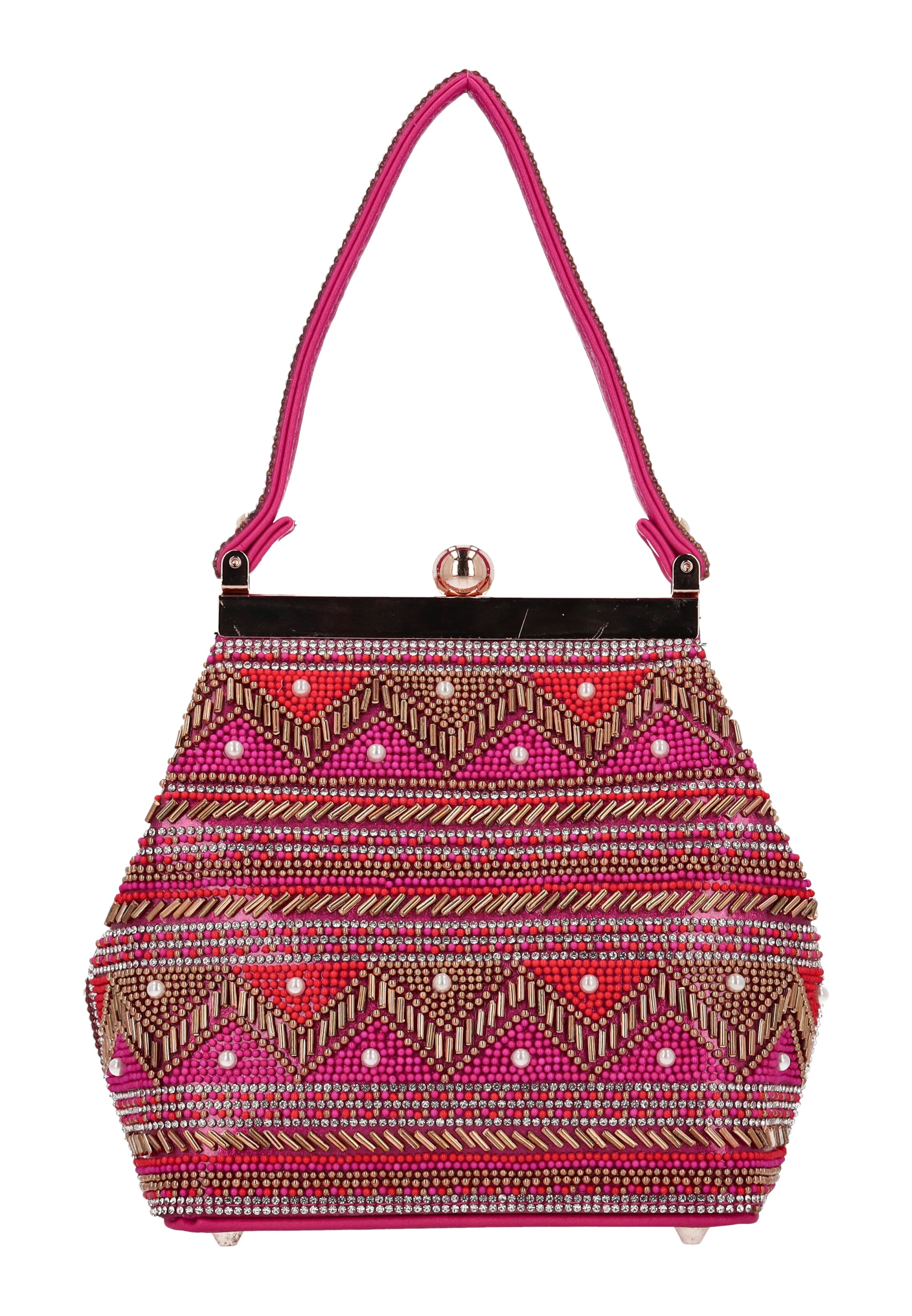IZIA - Bolso de mano en rosa: frente