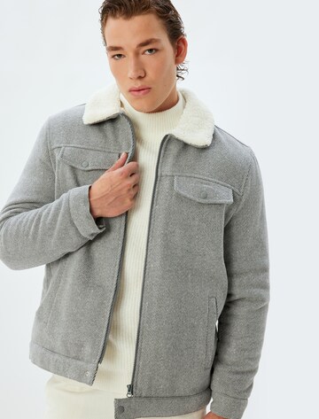 Koton Between-Season Jacket in Grey