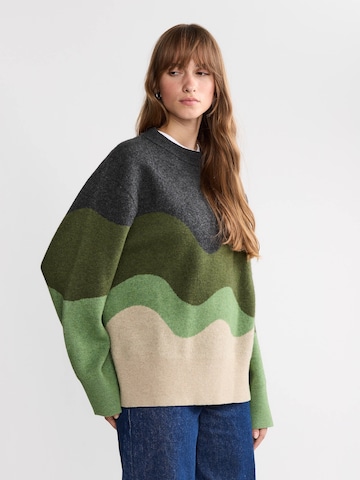Yahmo Oversizepullover 'Lani' in Grün