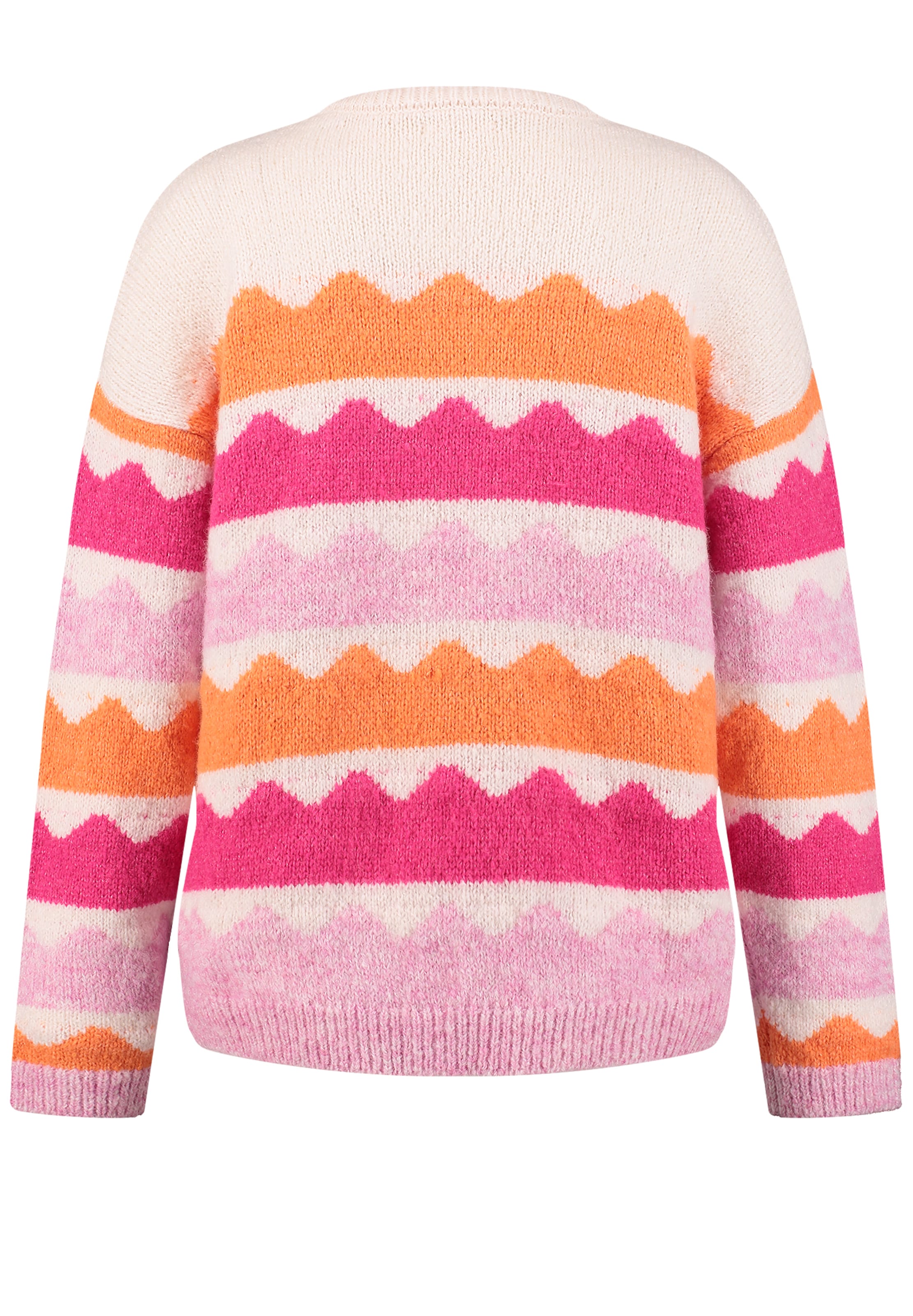 Key Largo Свитер 'Waves' в Ярко-розовый