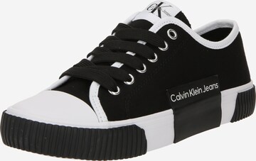 Baskets Calvin Klein Jeans en noir : devant