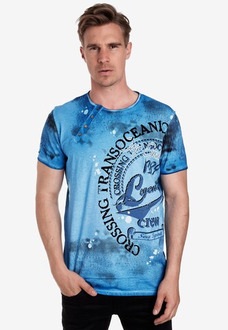 Rusty Neal T-Shirt in Blau: predná strana