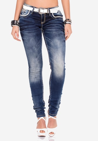 CIPO & BAXX Slimfit Jeans 'Nancy' in Blauw: voorkant