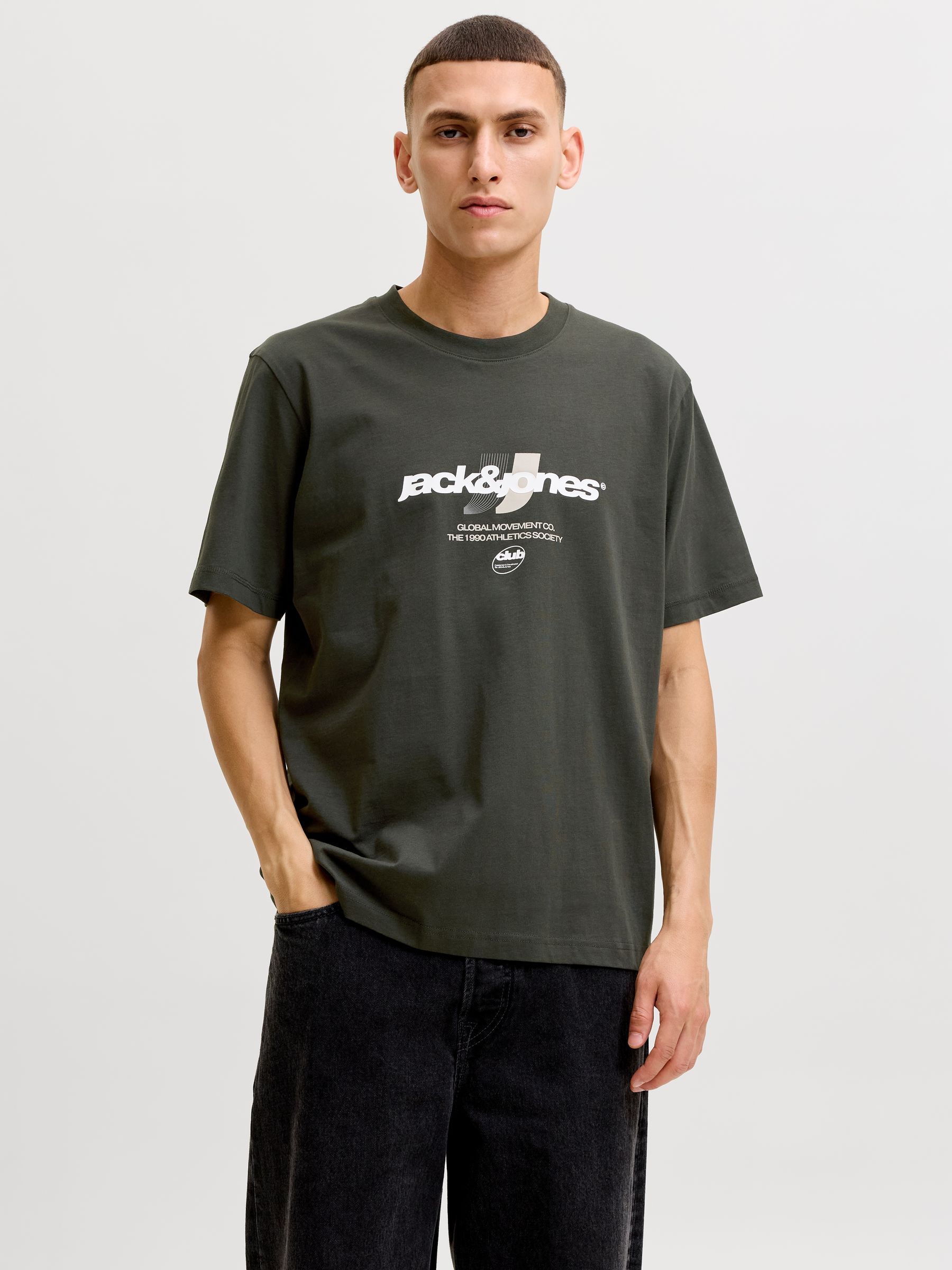 JACK & JONES Bluser & t-shirts i grøn: forside