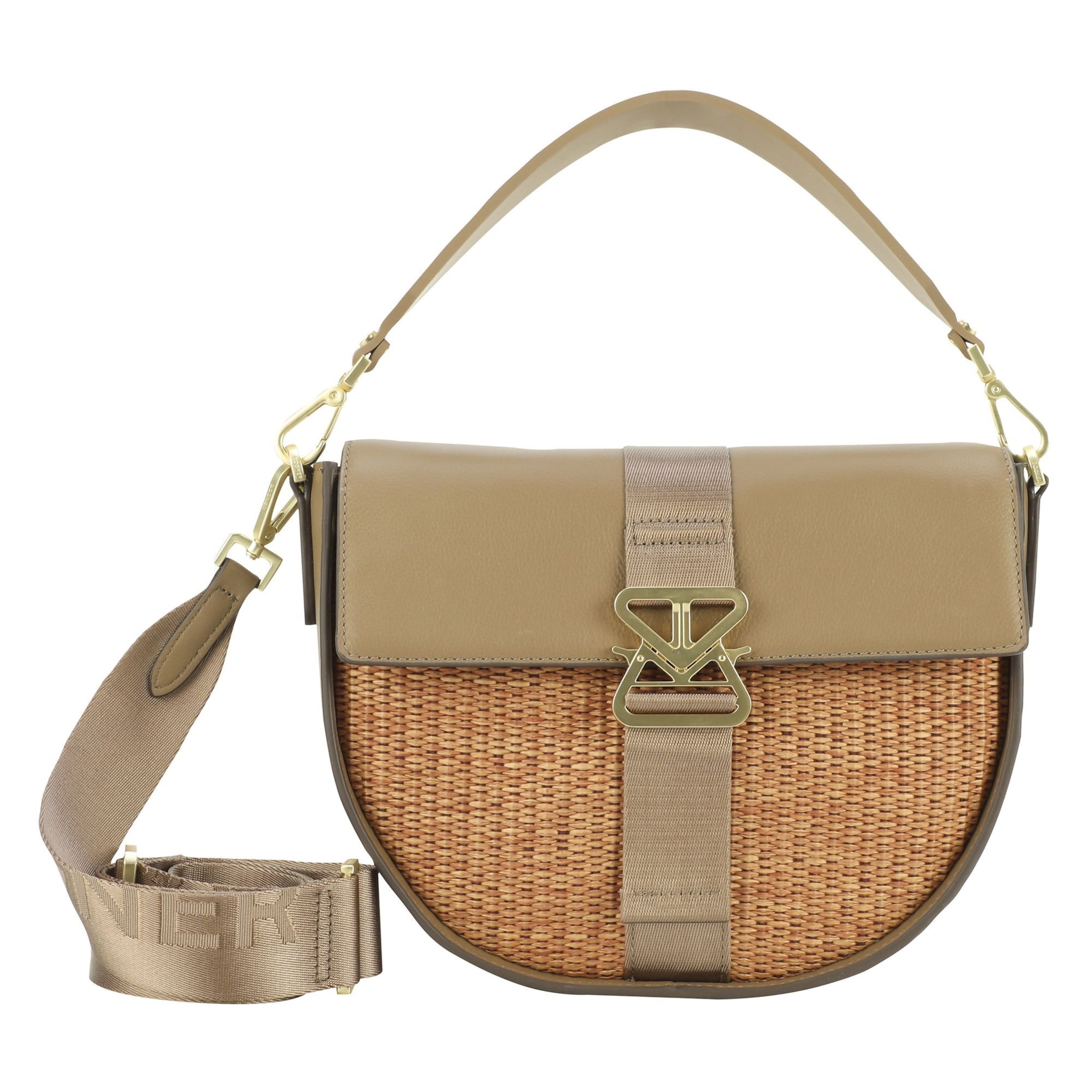 BOGNER Schoudertas 'Zuoz Cassy' in Bruin: voorkant