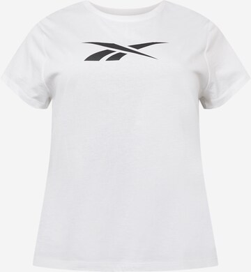 T-shirt fonctionnel 'Graphic Vector' Reebok en blanc : devant