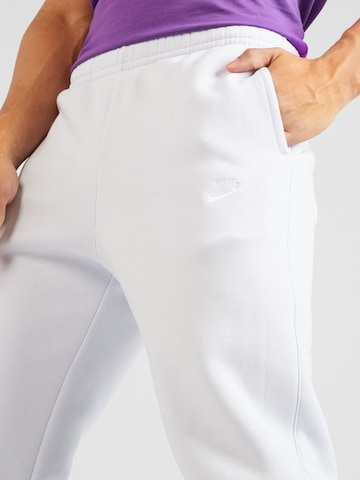 Nike Sportswear Zúžený Kalhoty 'Club Fleece' – šedá