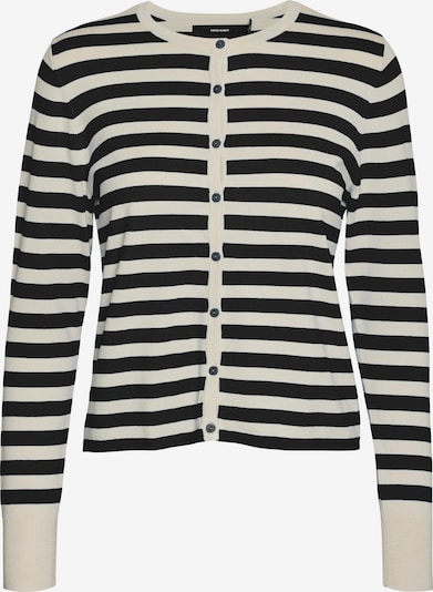 VERO MODA Strickjacke 'DORY' in beige / schwarz, Produktansicht