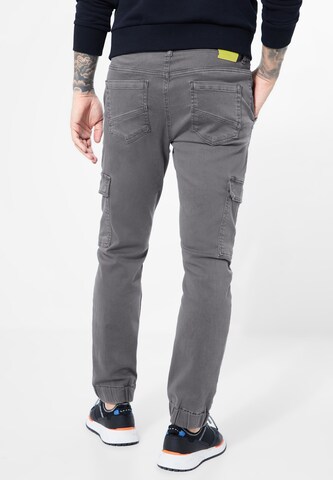 Street One MEN Slim fit Cargo Pants in Grey