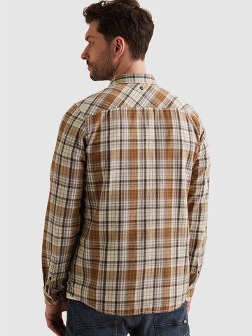 PME Legend Regular fit Skjorta 'Shirt with allover check pattern' i orange