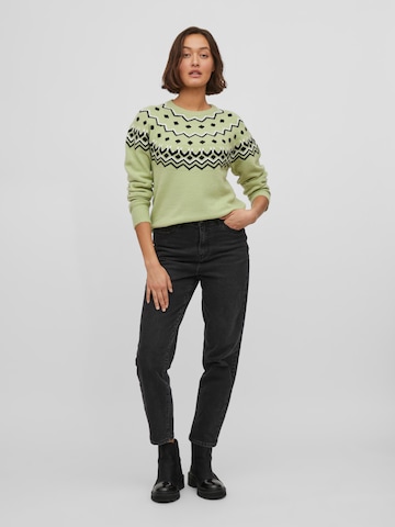 VILA Sweater 'Snowball' in Green