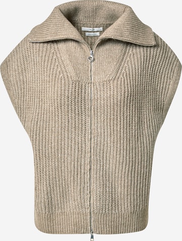 BRAX Knitted Vest 'Tessa' in Beige: front