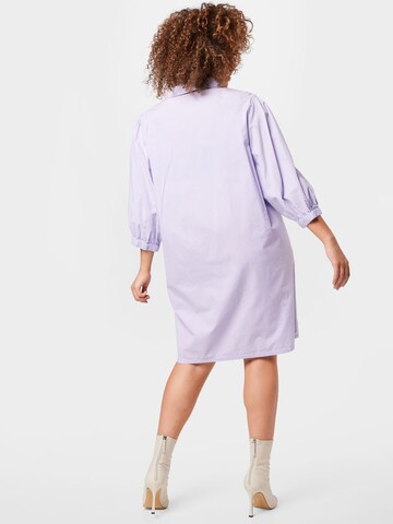 Noisy May Curve Shirt Dress 'Violet' in Purple