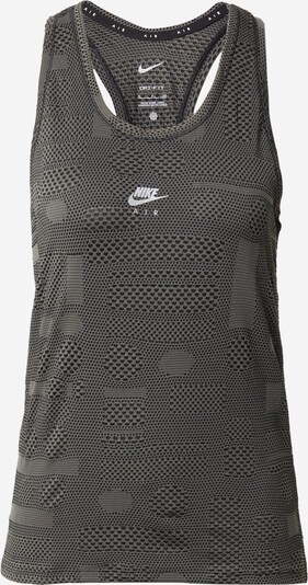 NIKE Haut de sport en gris / blanc, Vue avec produit