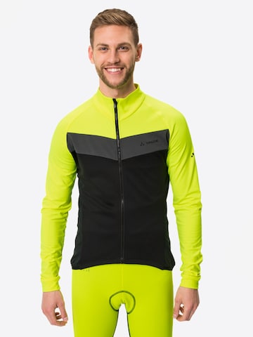 VAUDE Athletic Jacket 'Posta' in Yellow: front