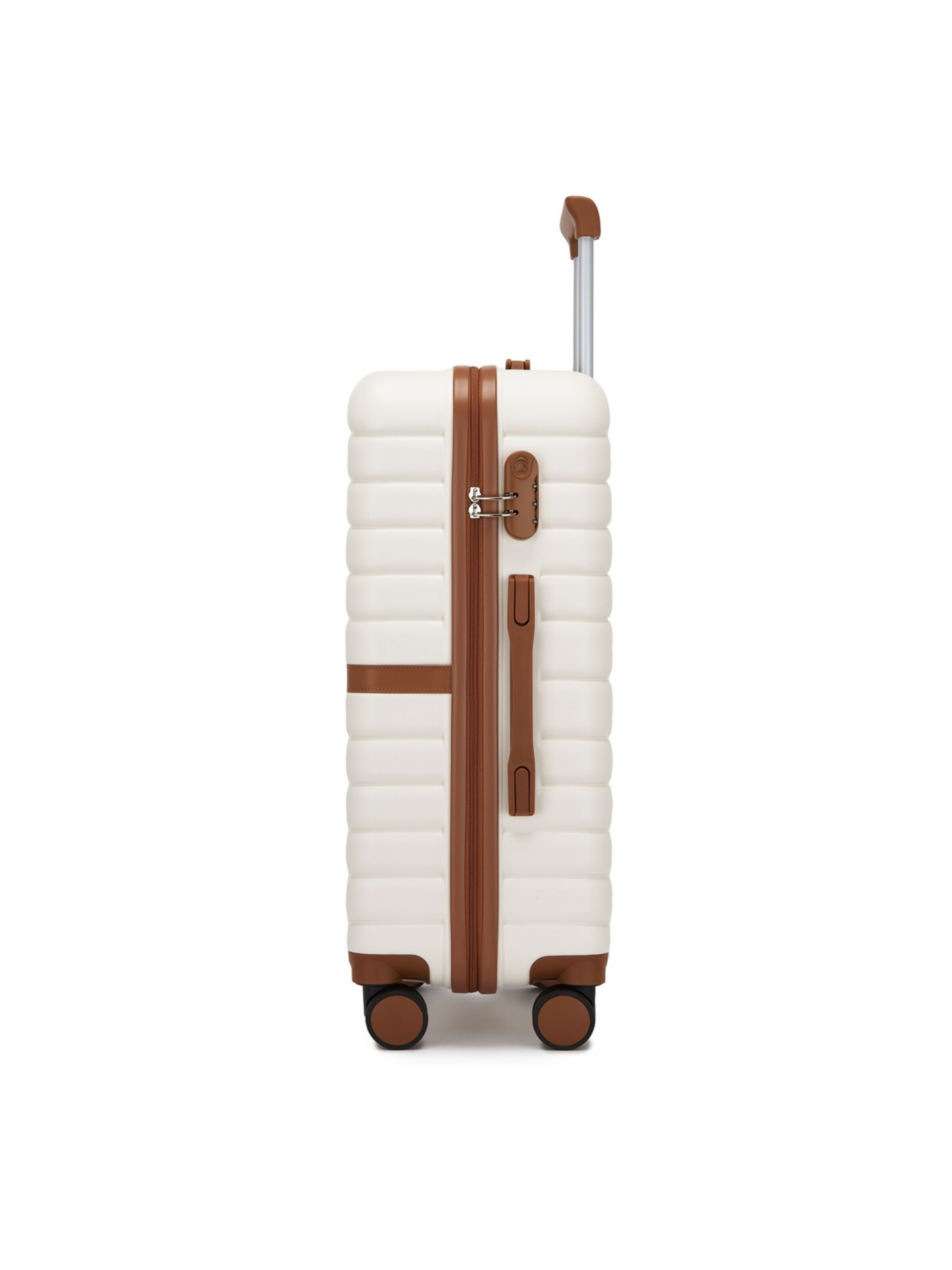 Kono Suitcase '28 Zoll Hartschalen-Trolley aus ABS und PC, Reisekoffer mit den Maßen 50,50 × 29,00 × 76,50 cm für Langreisen' in Brown