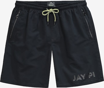 JAY-PI Board Shorts in Black: front