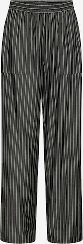 Levete Room Wide Leg Housut 'Kaya 2' värissä musta: etupuoli