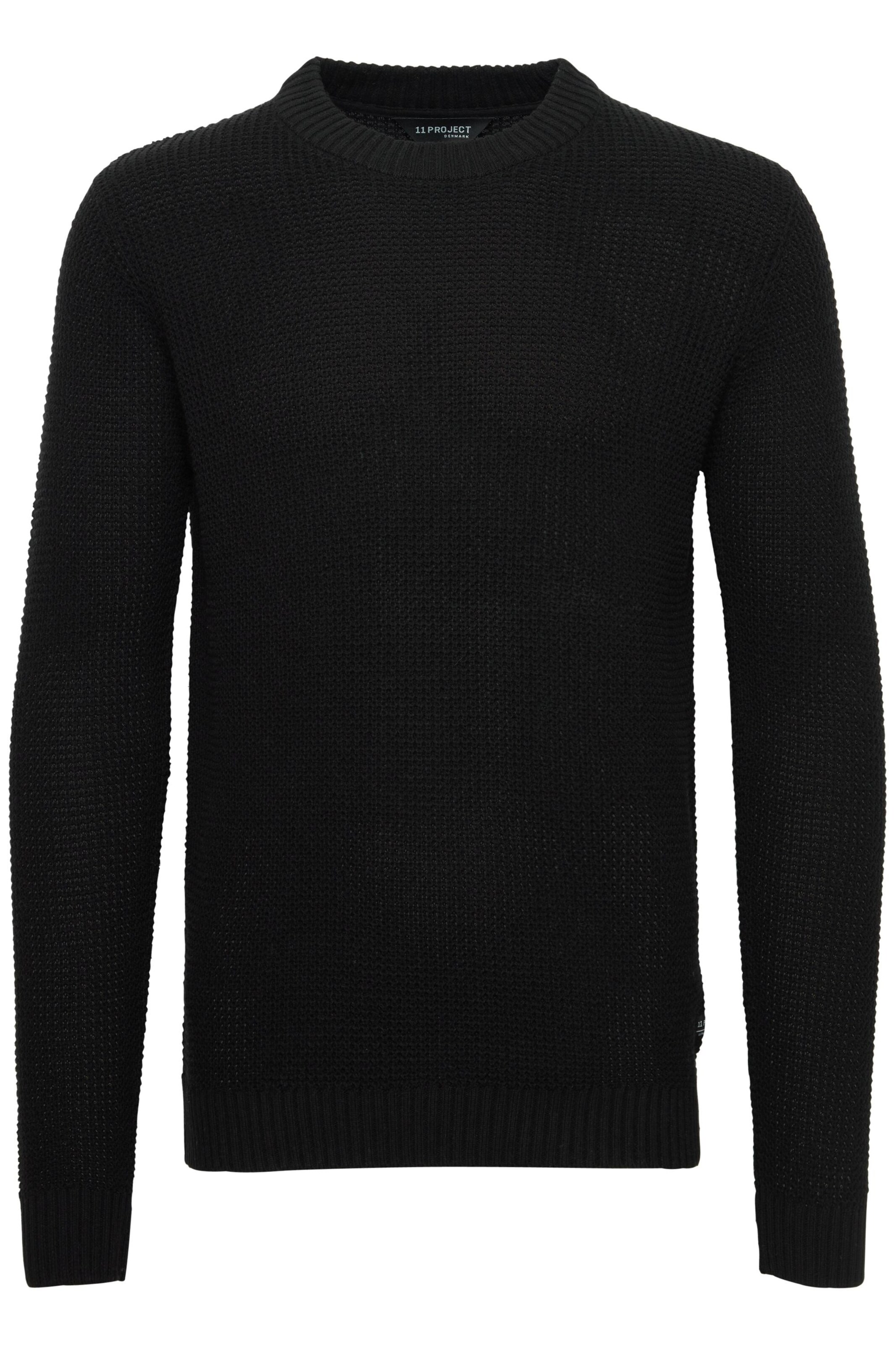 11 Project Pullover 'Kimmich' in Schwarz: Vorderseite