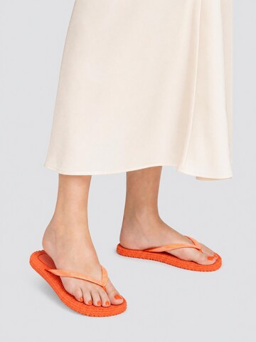 ILSE JACOBSEN Zehentrenner 'Cheerful 01' in Orange: Vorderseite