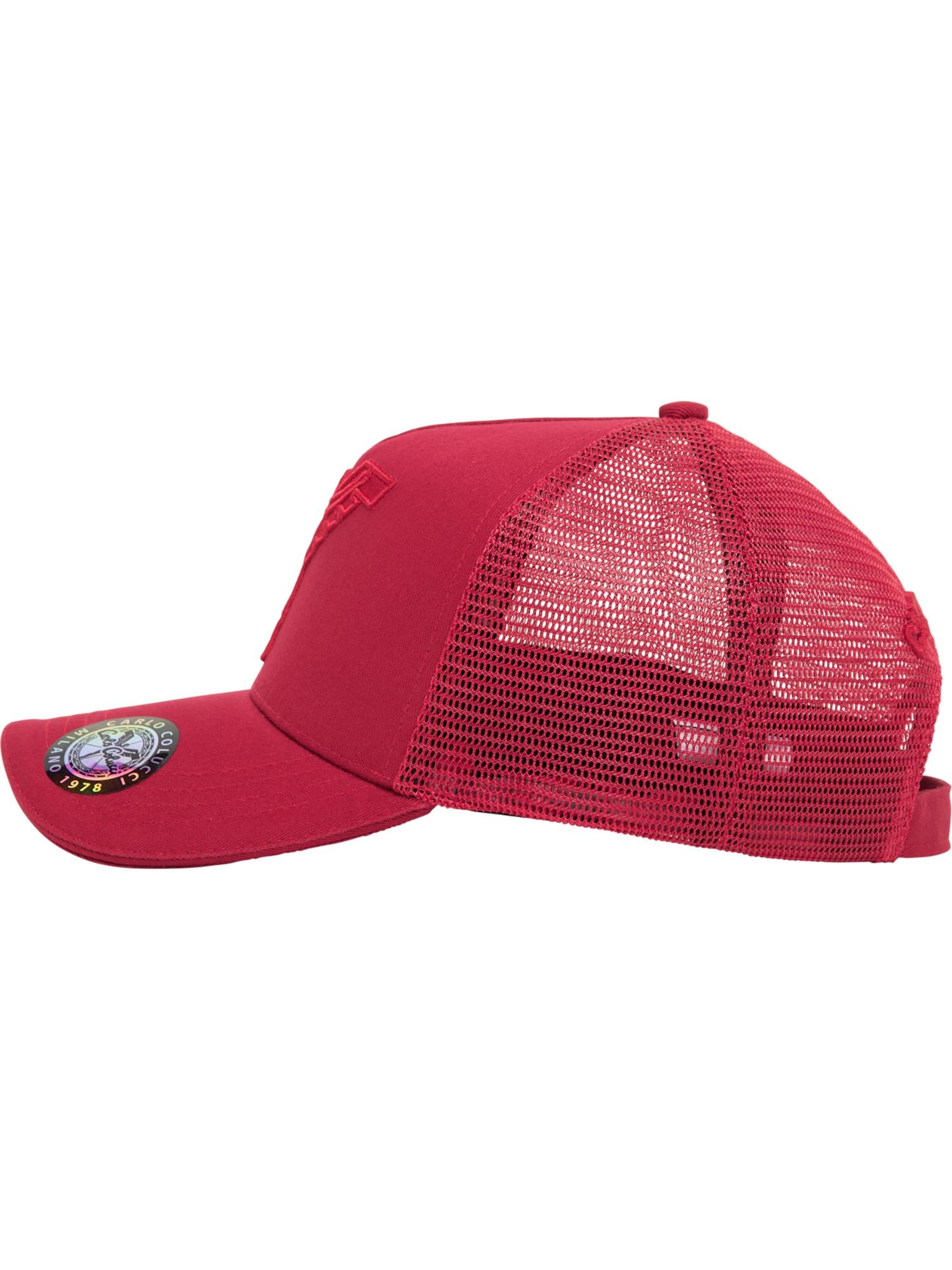 Carlo Colucci Cap ' Colussi ' in Red: front