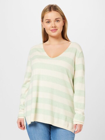 ONLY Carmakoma Sweater in Beige: front