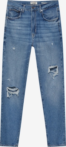 Pull&Bear Regular Jeans in Blauw: voorkant