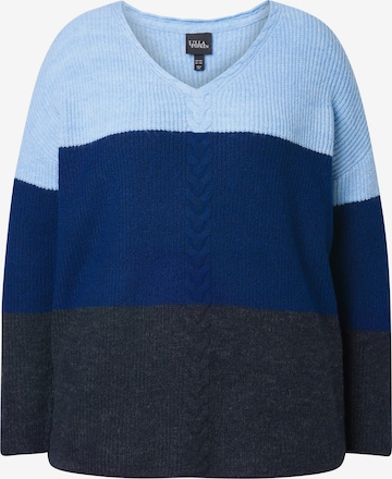 Ulla Popken Sweater in Blue: front