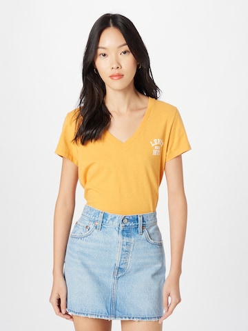 LEVI'S ® Särk 'Graphic Perfect Vneck', värv kollane: eest vaates