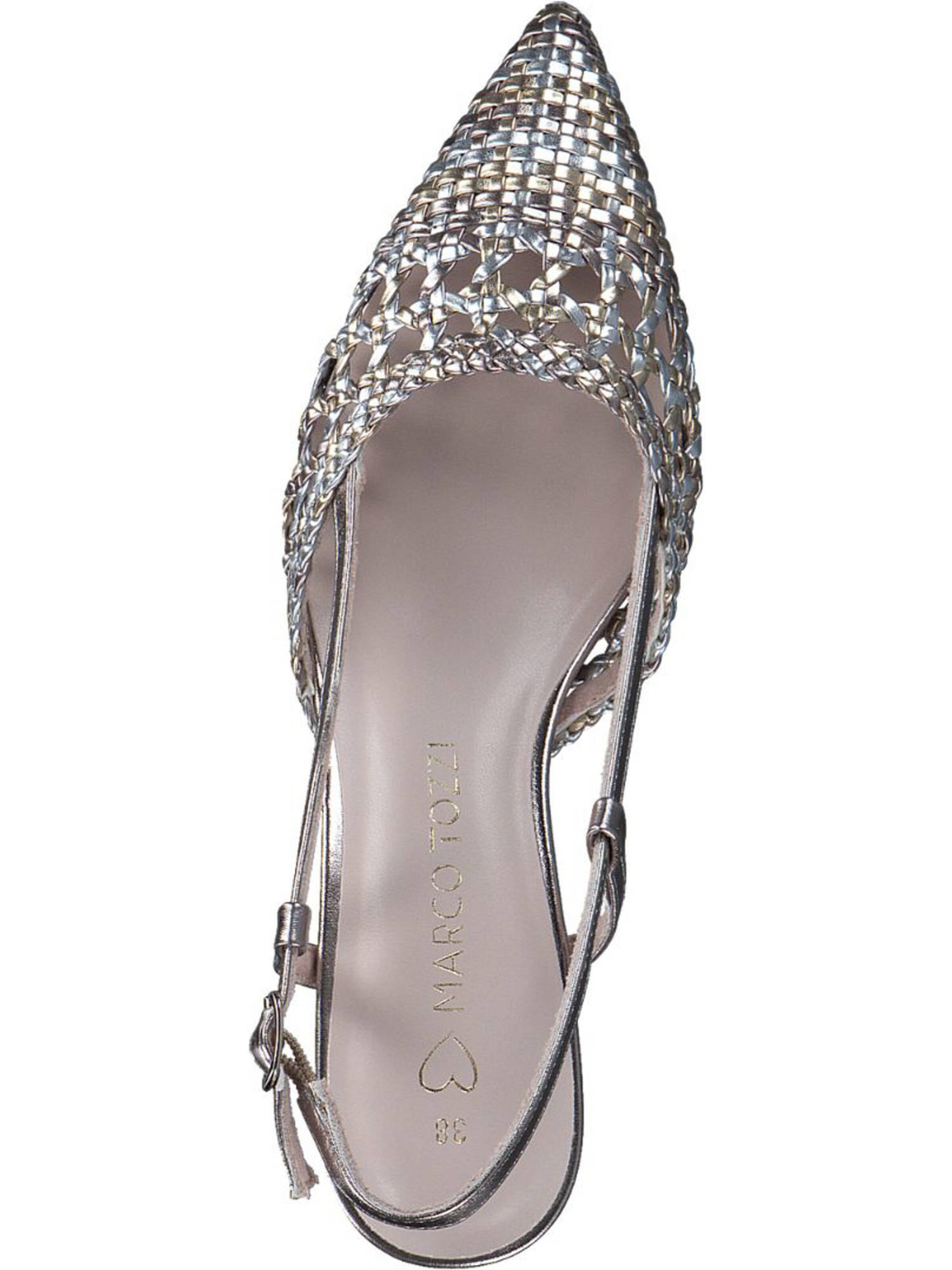 MARCO TOZZI Slingback Pumps '29502' in Silver