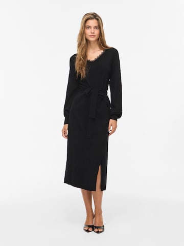 VILA - Vestido de punto 'VIRICKY' en negro: frente
