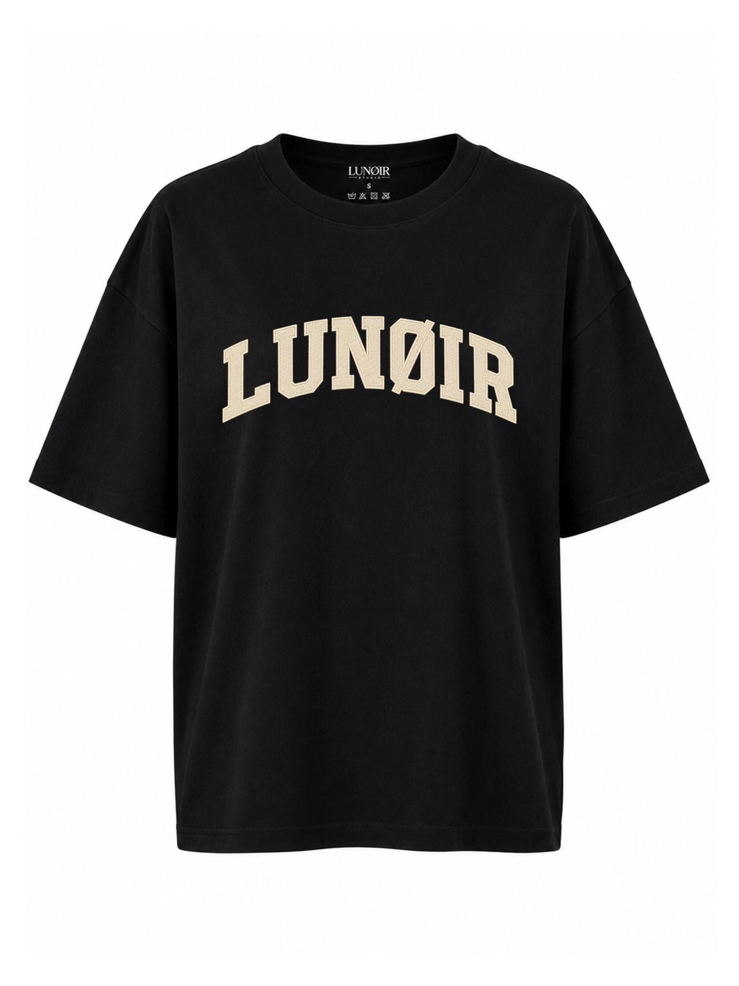 LUNØIR Studio Shirt 'Only Loyalty Rule' in Zwart