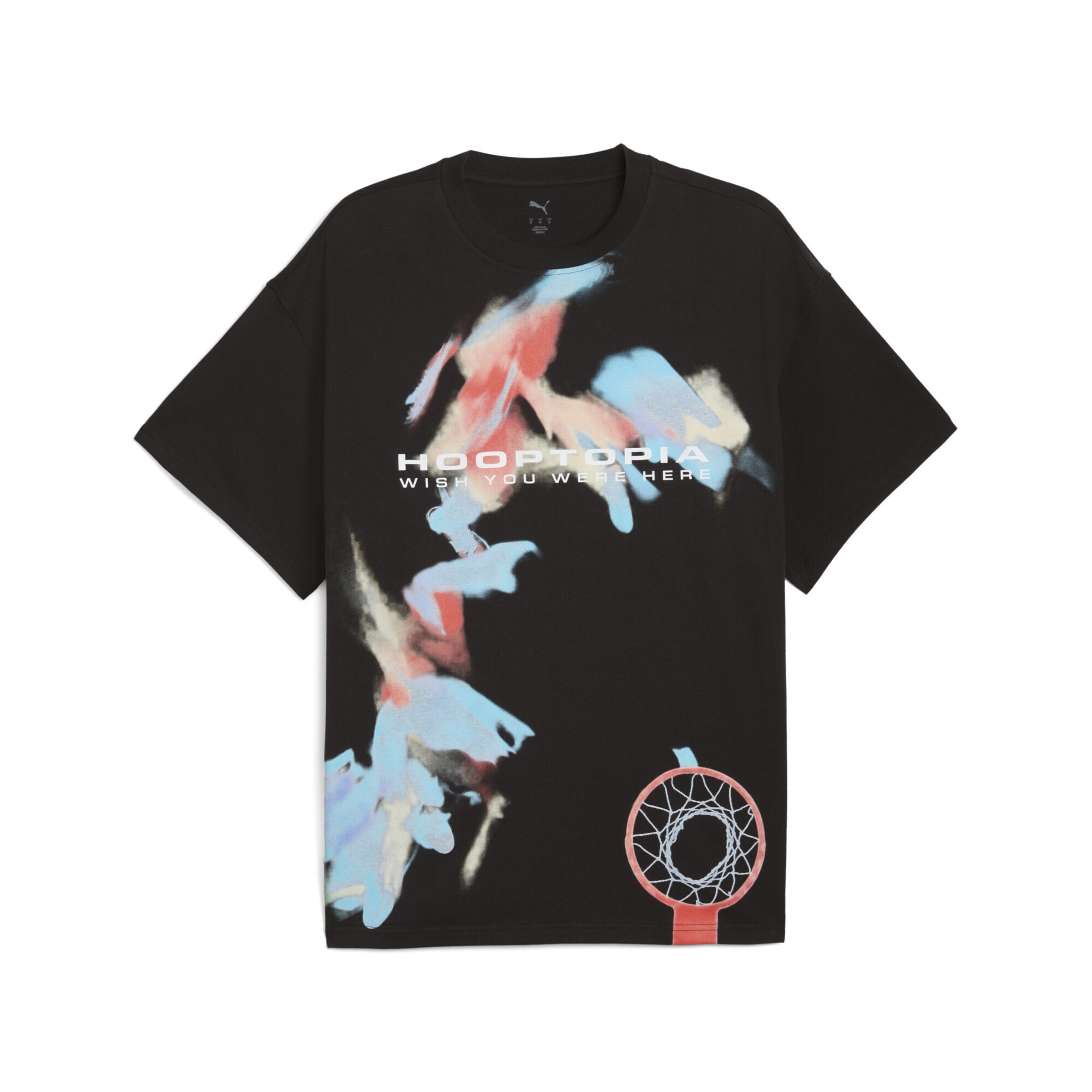 PUMA Shirt 'Hooptopia Inoc' in Black: front