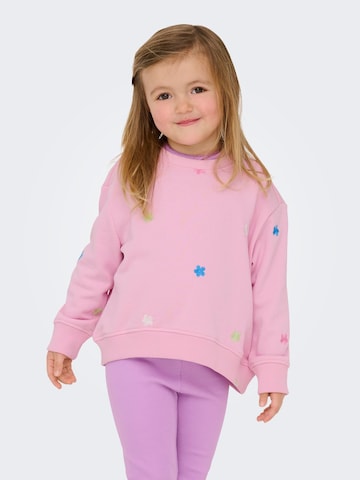 Sweat-shirt 'KMGLAVINA' Only Mini en rose : devant