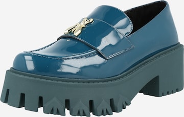 PATRIZIA PEPE Classic Flats 'SCARPE' in Blue: front