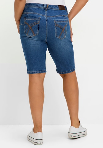 SHEEGO Skinny Fit Дънки в синьо